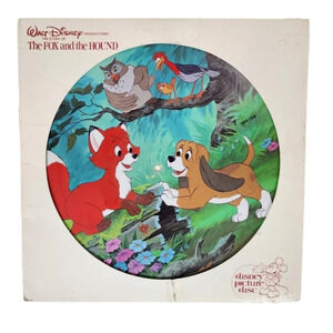 Vintage 1981 Walt Disney The Fox and the  Hound Pictire Disc Vinyl Record